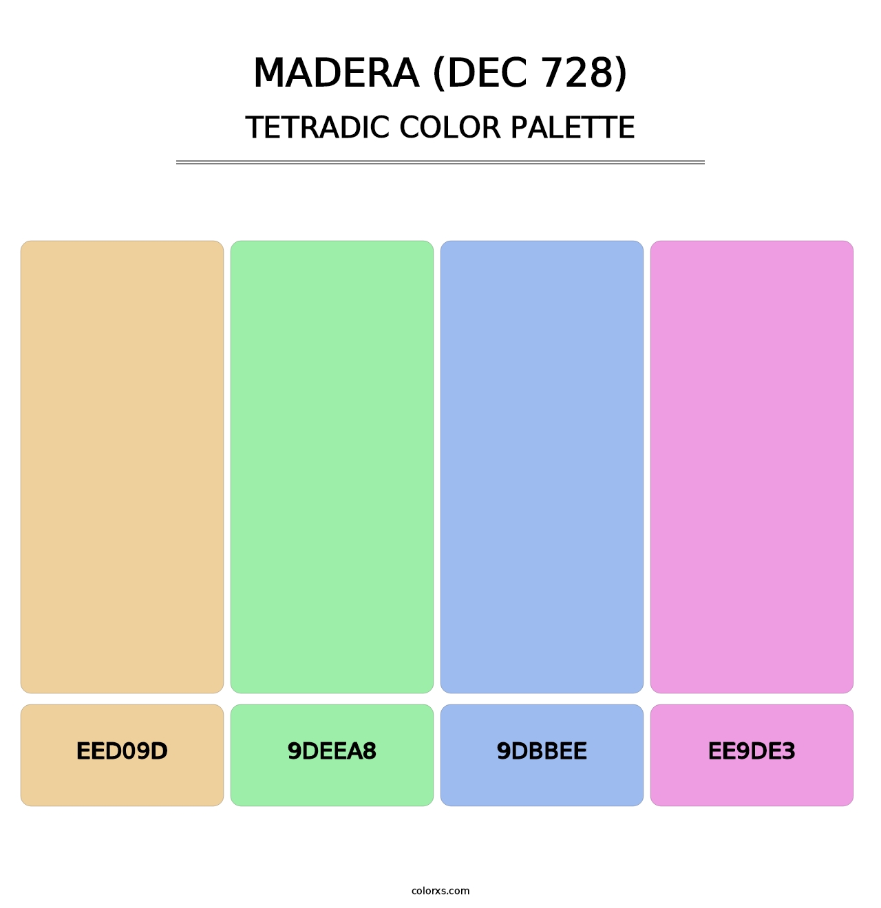 Madera (DEC 728) - Tetradic Color Palette
