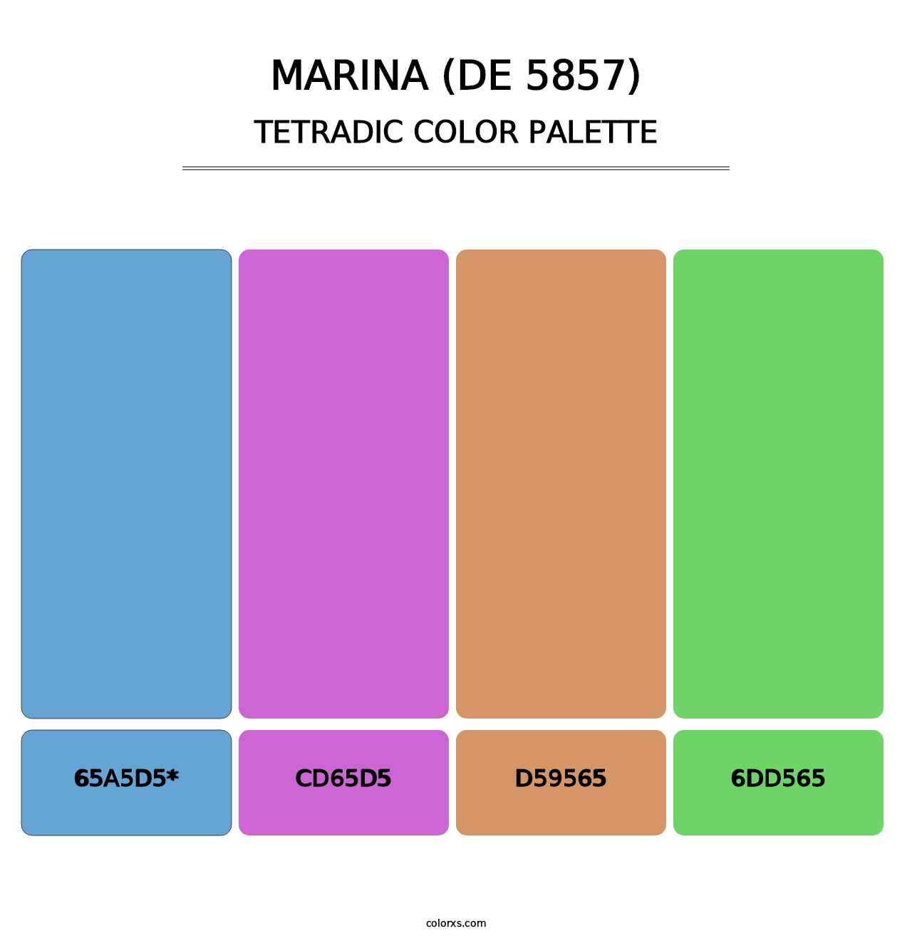 Marina (DE 5857) - Tetradic Color Palette