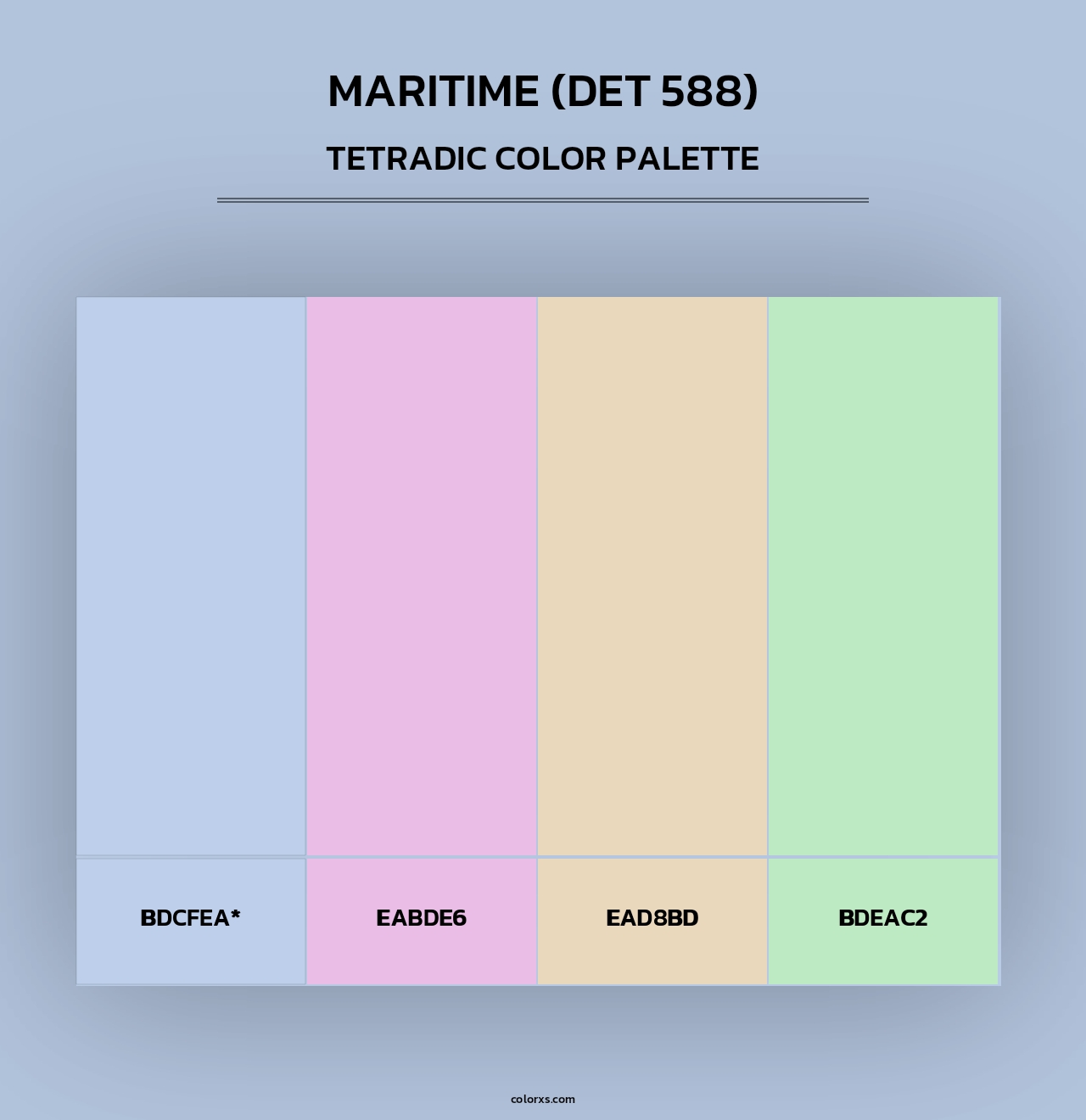 Maritime (DET 588) - Tetradic Color Palette