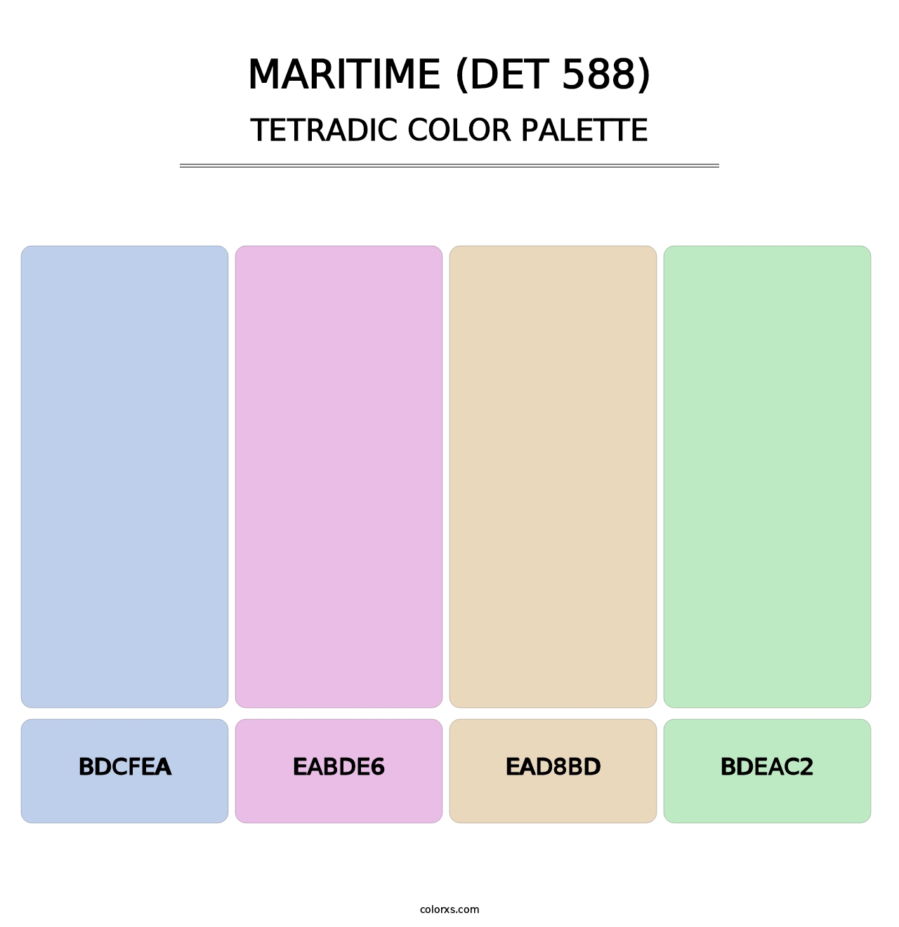 Maritime (DET 588) - Tetradic Color Palette