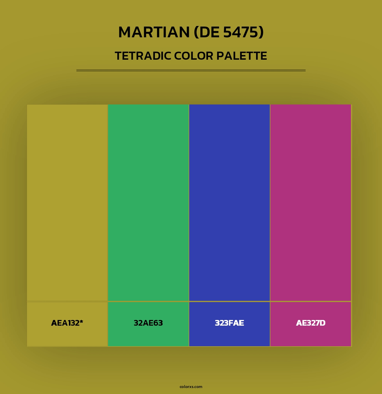 Martian (DE 5475) - Tetradic Color Palette