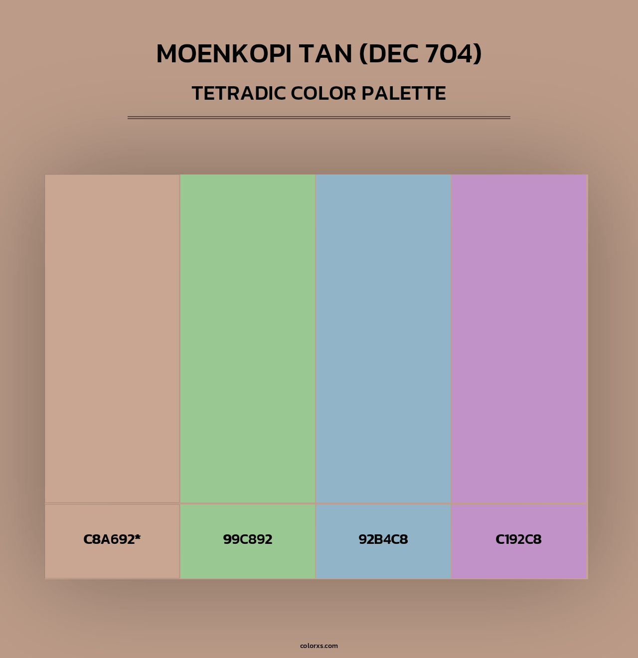 Moenkopi Tan (DEC 704) - Tetradic Color Palette