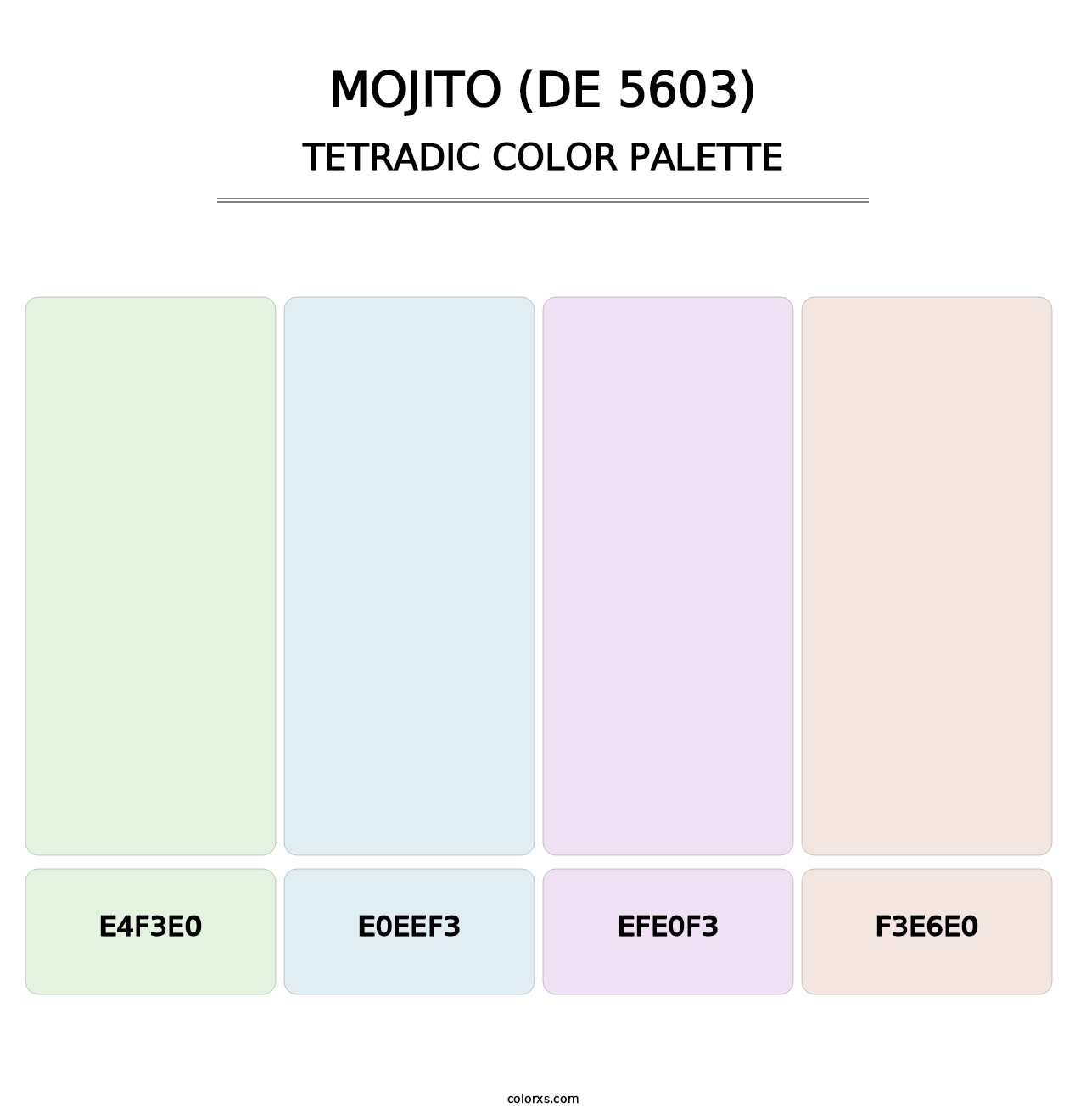 Mojito (DE 5603) - Tetradic Color Palette