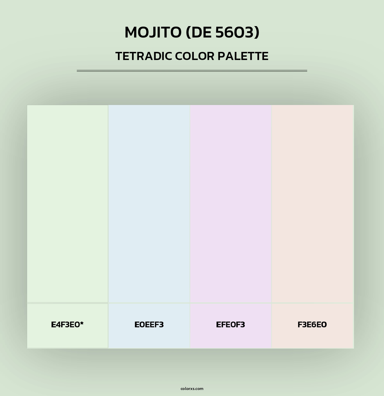 Mojito (DE 5603) - Tetradic Color Palette