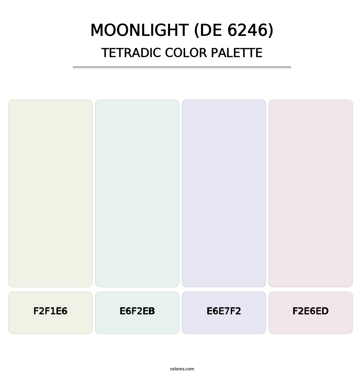 Moonlight (DE 6246) - Tetradic Color Palette