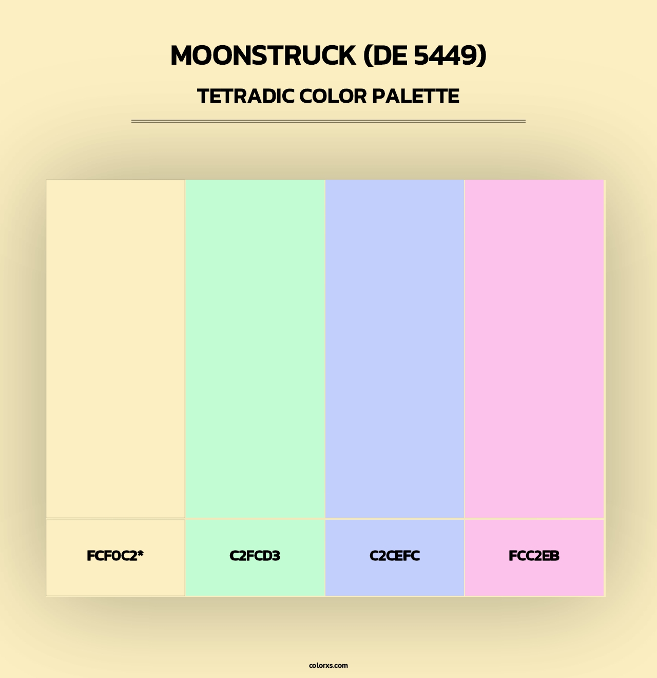 Moonstruck (DE 5449) - Tetradic Color Palette