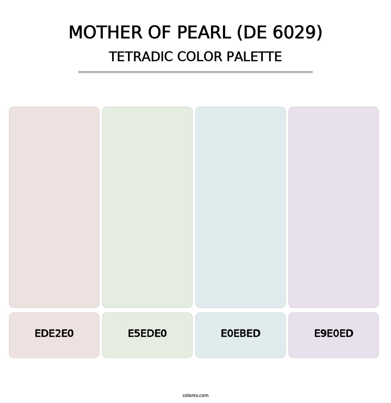 Mother of Pearl (DE 6029) - Tetradic Color Palette