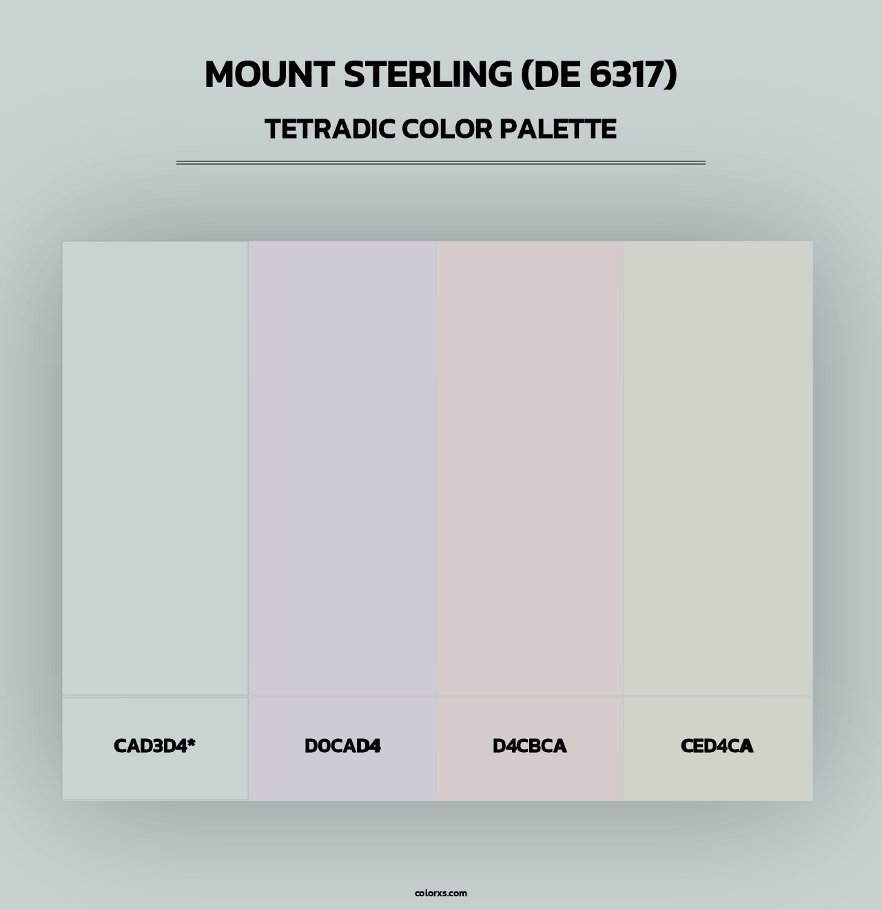 Mount Sterling (DE 6317) - Tetradic Color Palette