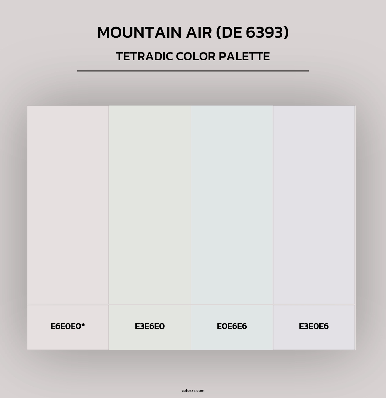 Mountain Air (DE 6393) - Tetradic Color Palette