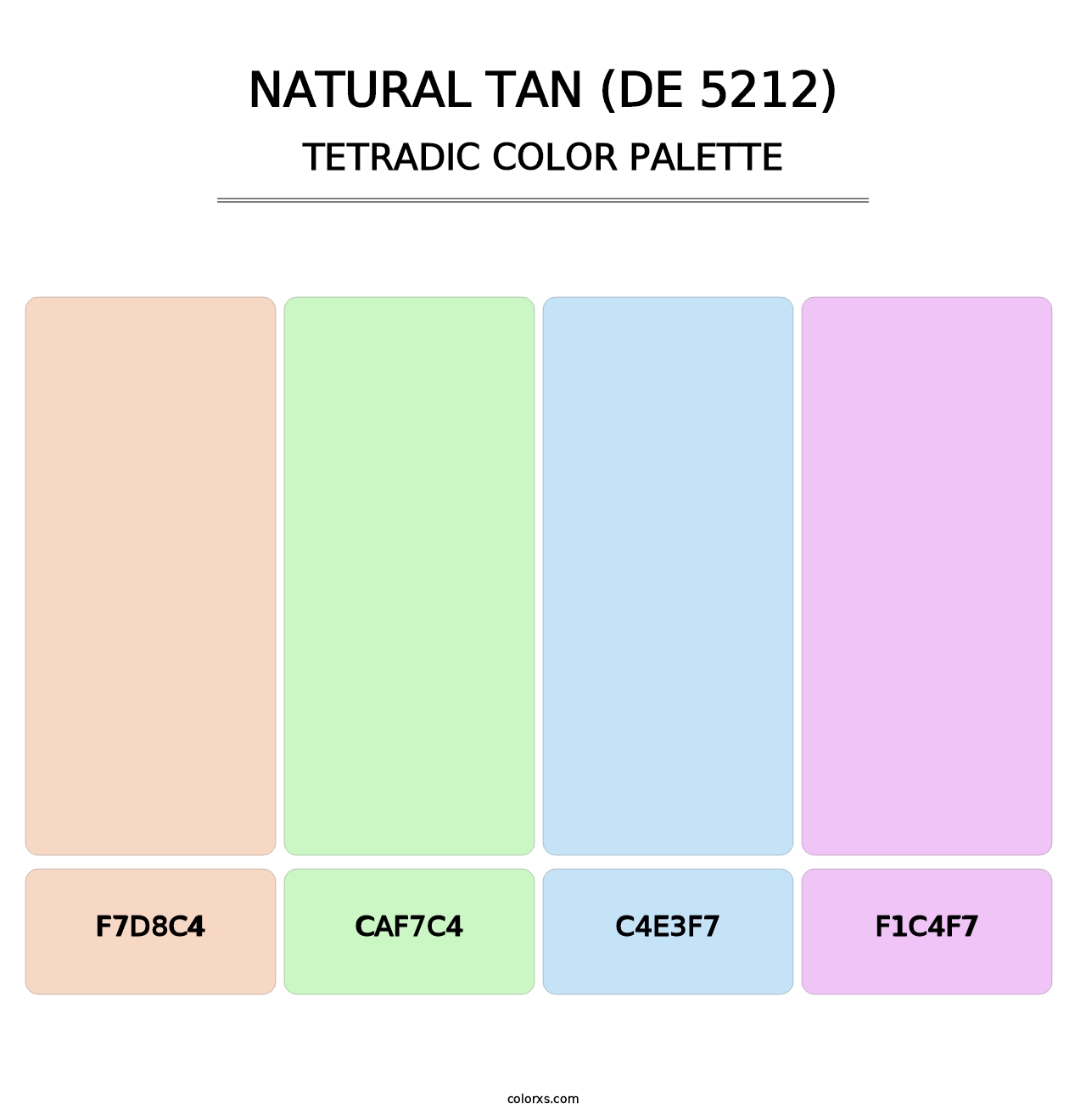 Natural Tan (DE 5212) - Tetradic Color Palette