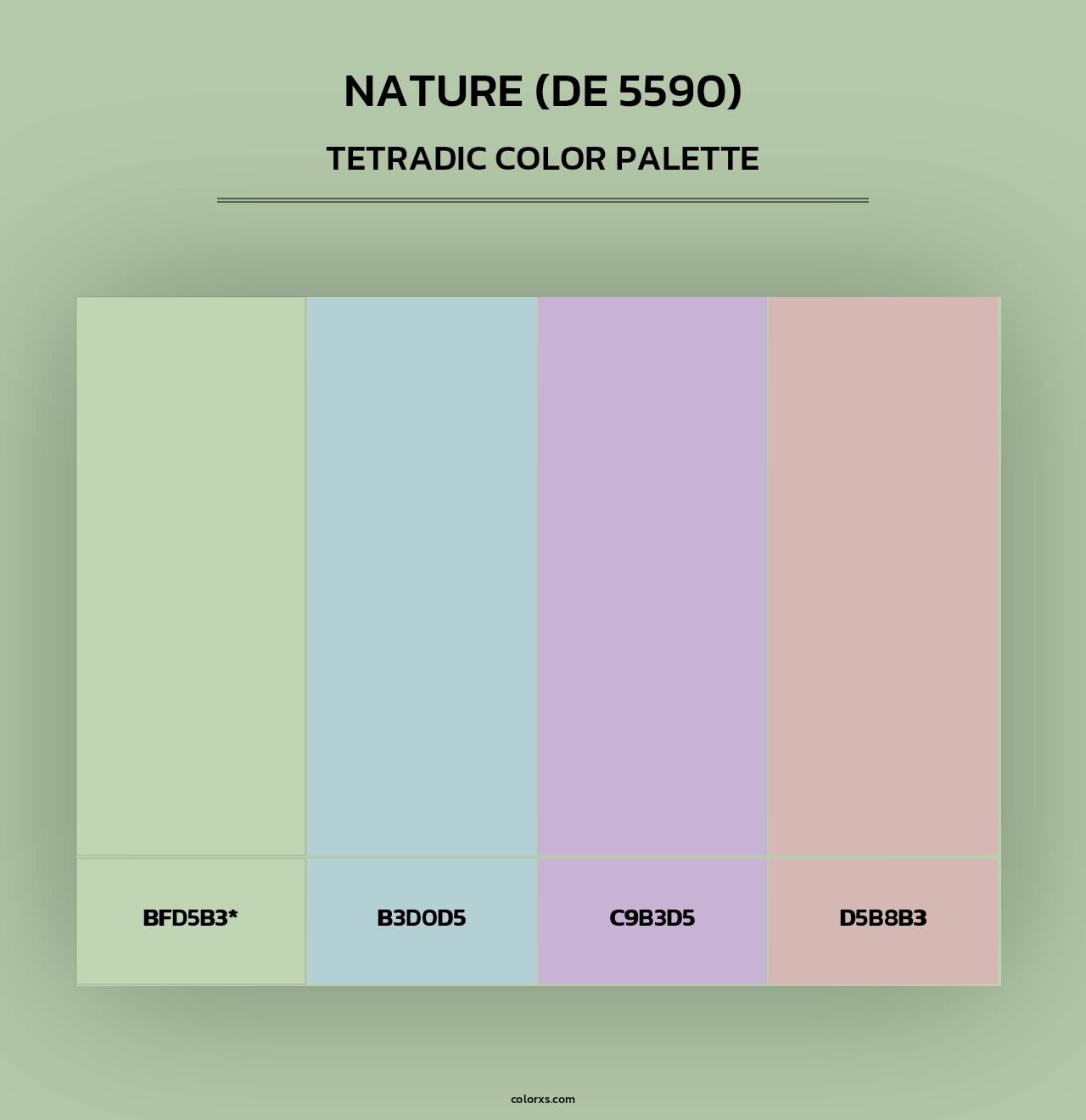 Nature (DE 5590) - Tetradic Color Palette