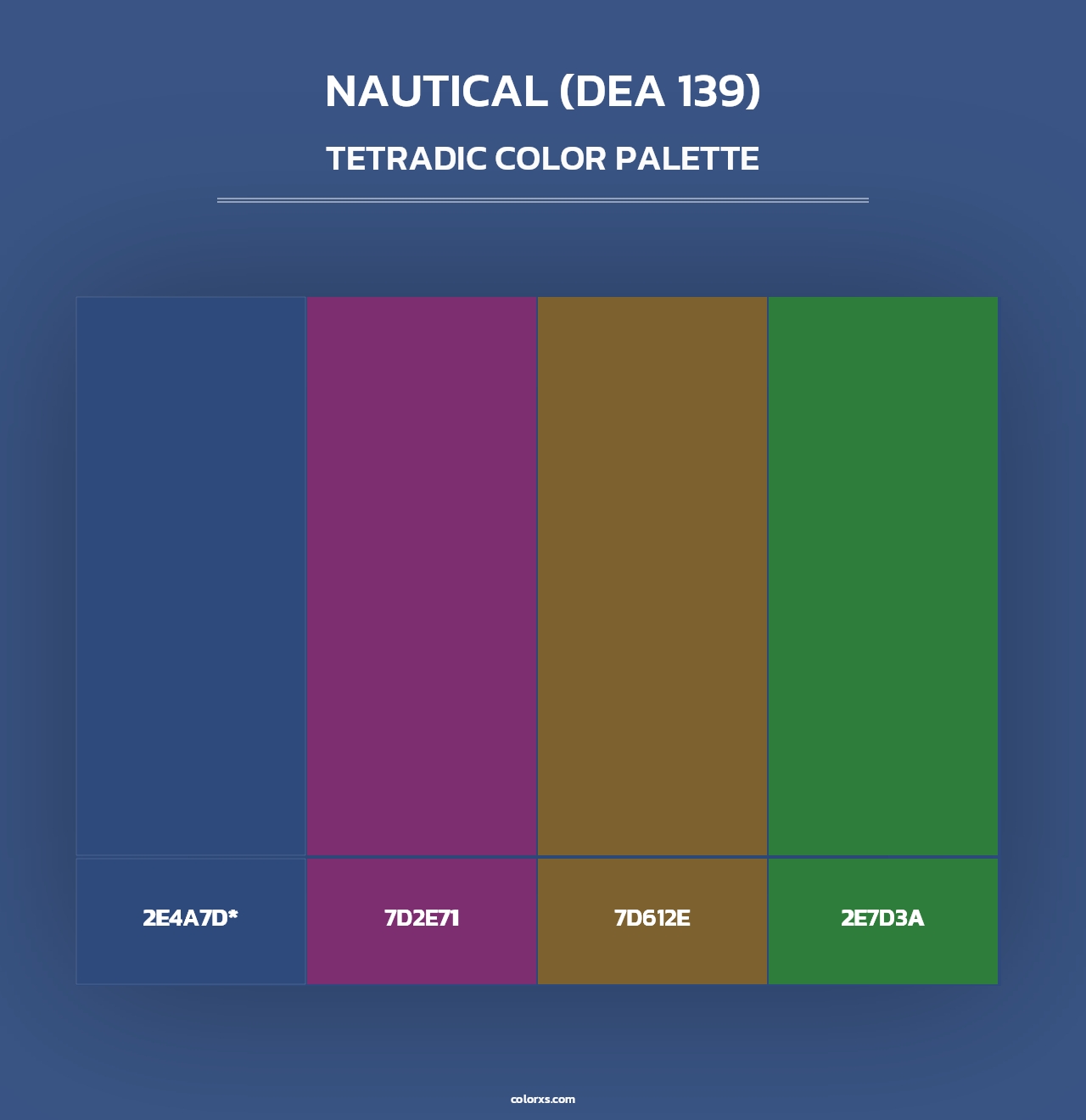 Nautical (DEA 139) - Tetradic Color Palette