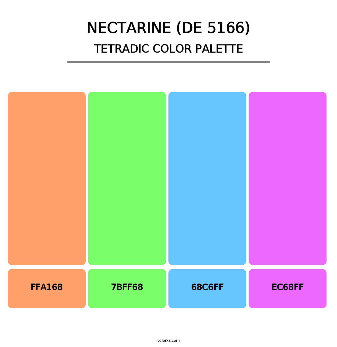 Nectarine (DE 5166) - Tetradic Color Palette
