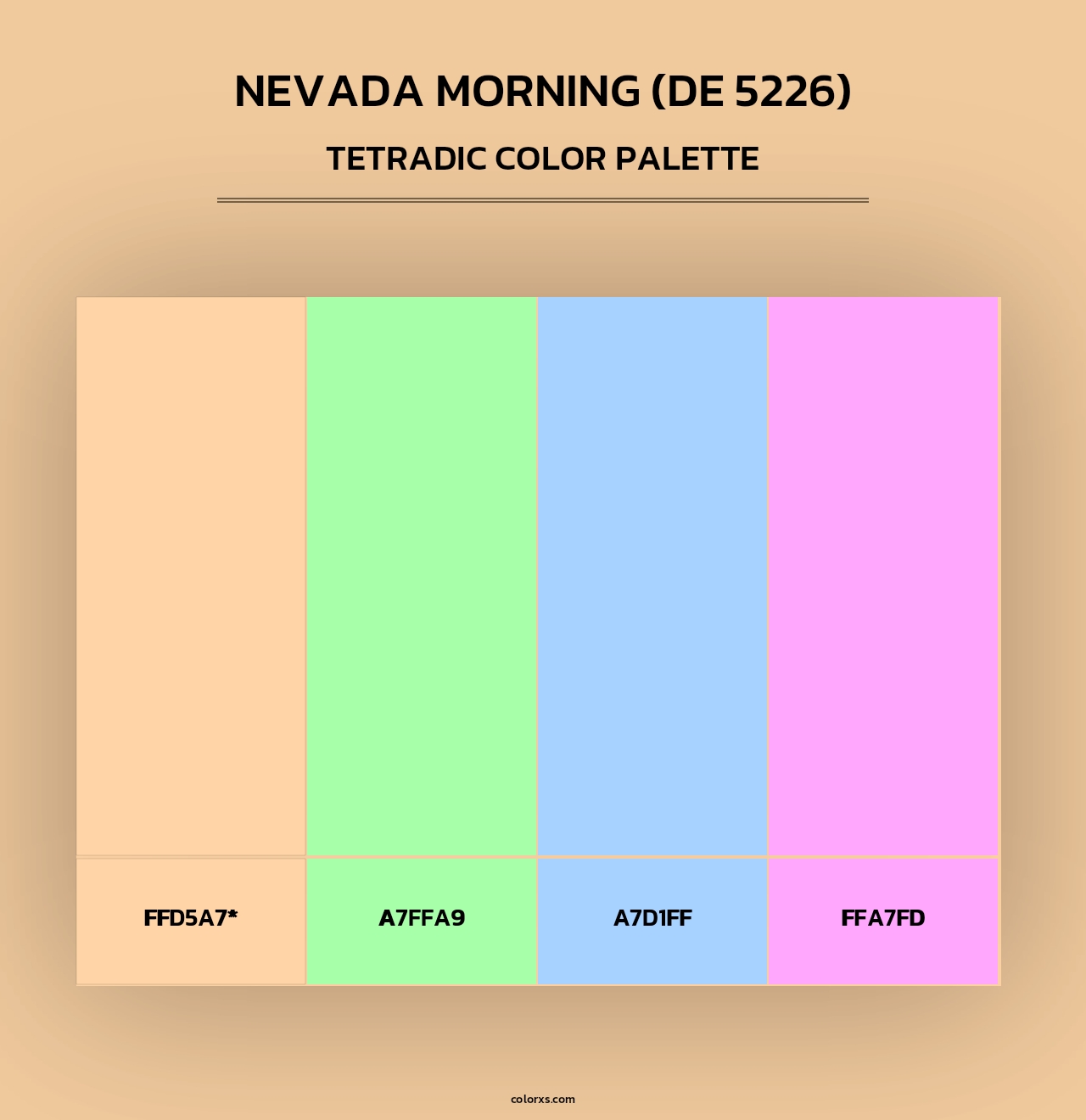 Nevada Morning (DE 5226) - Tetradic Color Palette
