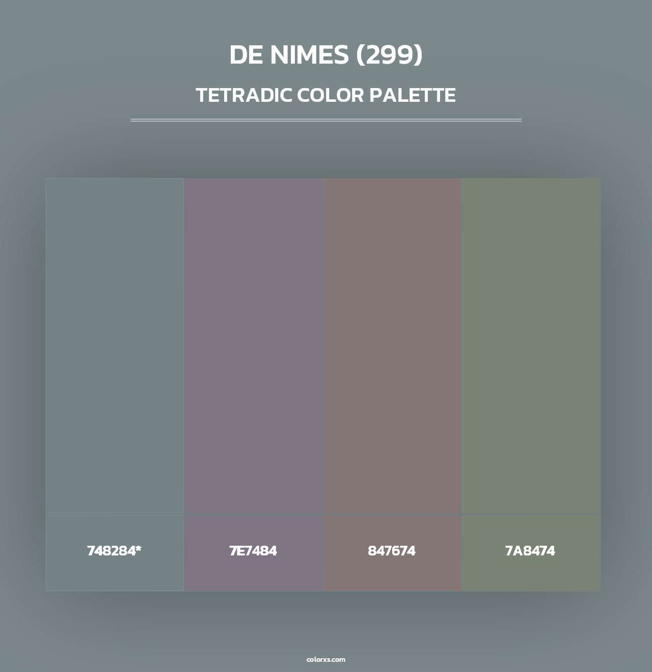De Nimes (299) - Tetradic Color Palette