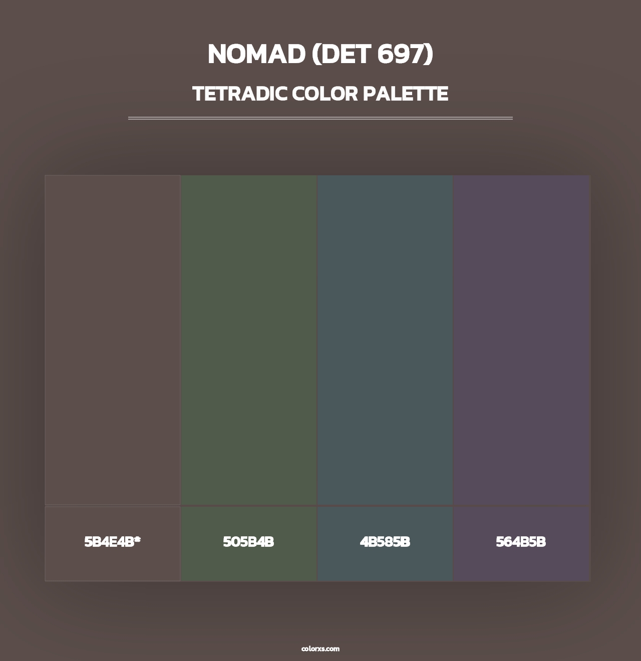 Nomad (DET 697) - Tetradic Color Palette