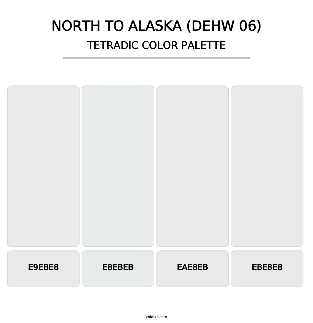 North To Alaska (DEHW 06) - Tetradic Color Palette