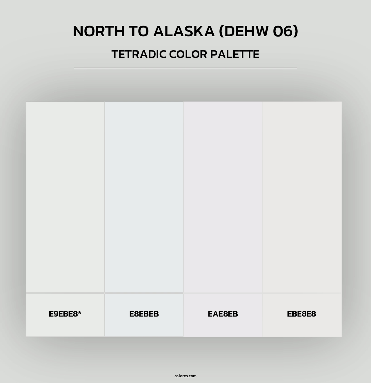 North To Alaska (DEHW 06) - Tetradic Color Palette