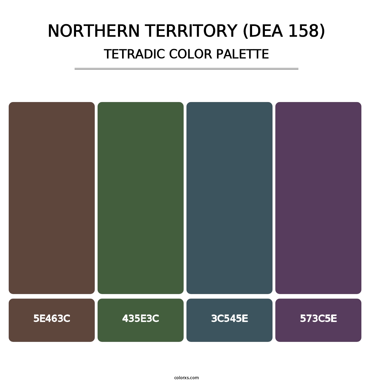 Northern Territory (DEA 158) - Tetradic Color Palette