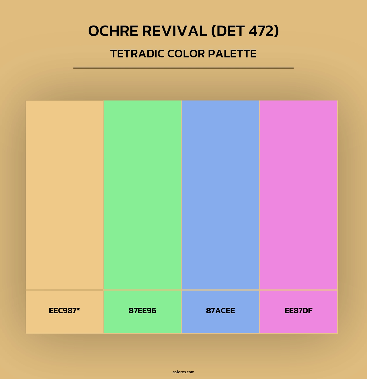 Ochre Revival (DET 472) - Tetradic Color Palette