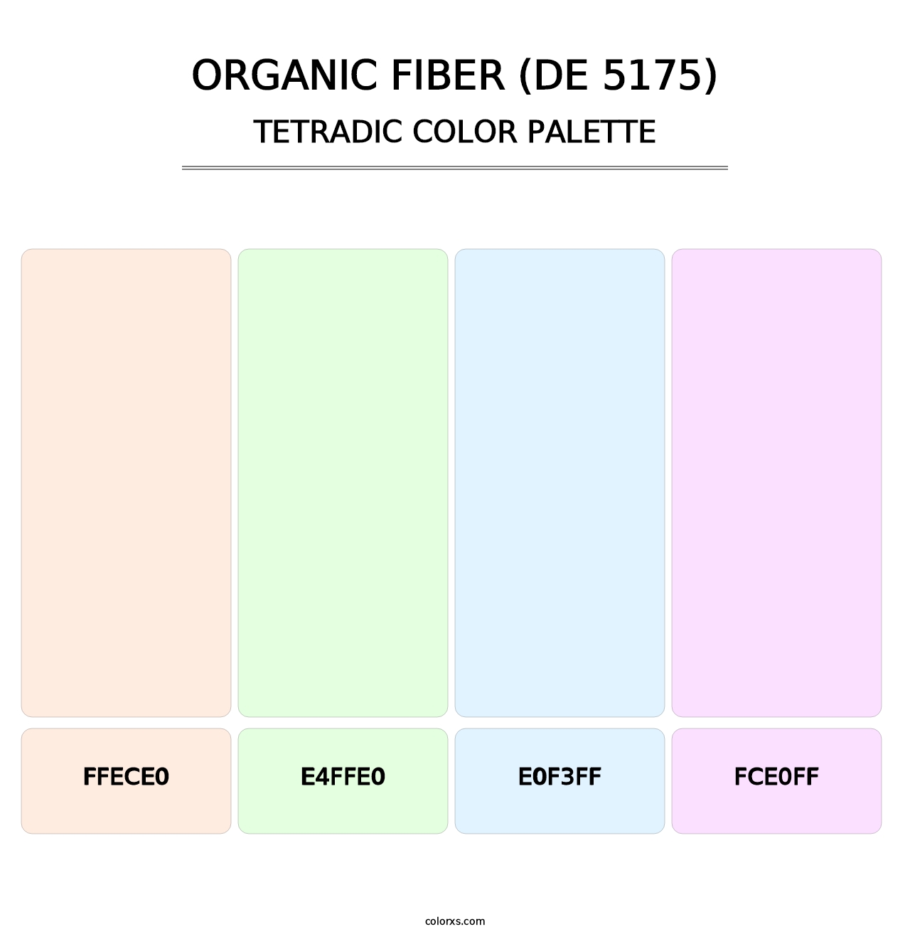 Organic Fiber (DE 5175) - Tetradic Color Palette