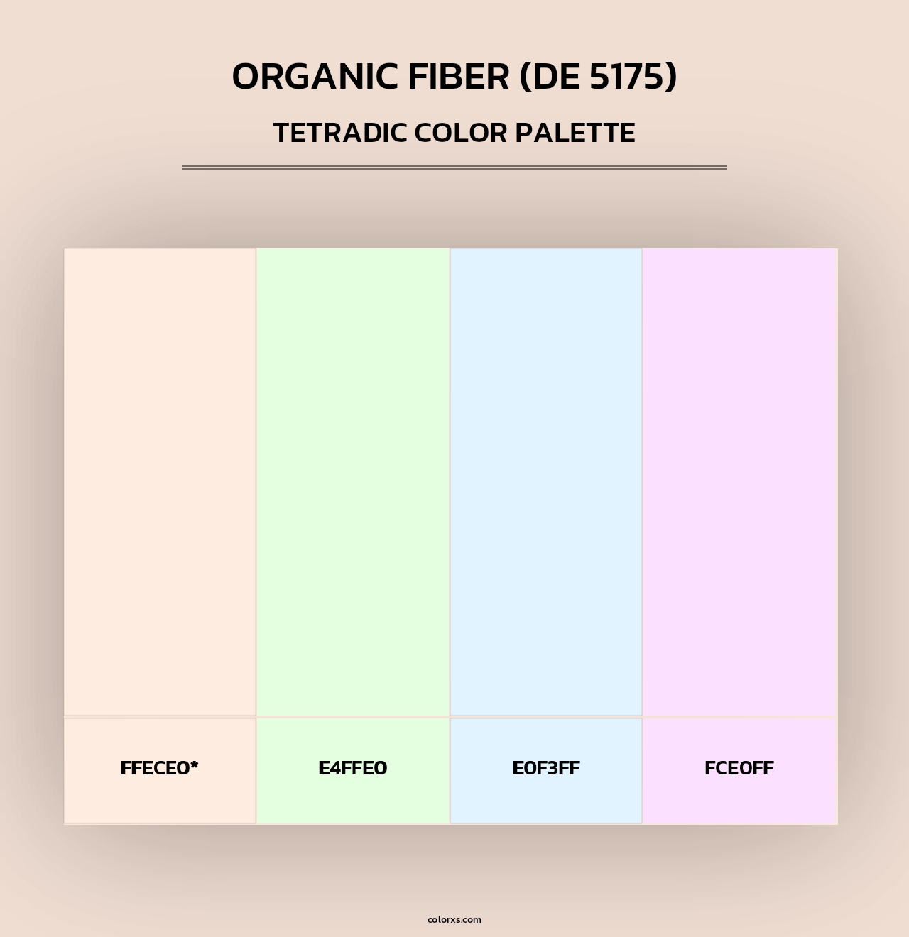 Organic Fiber (DE 5175) - Tetradic Color Palette