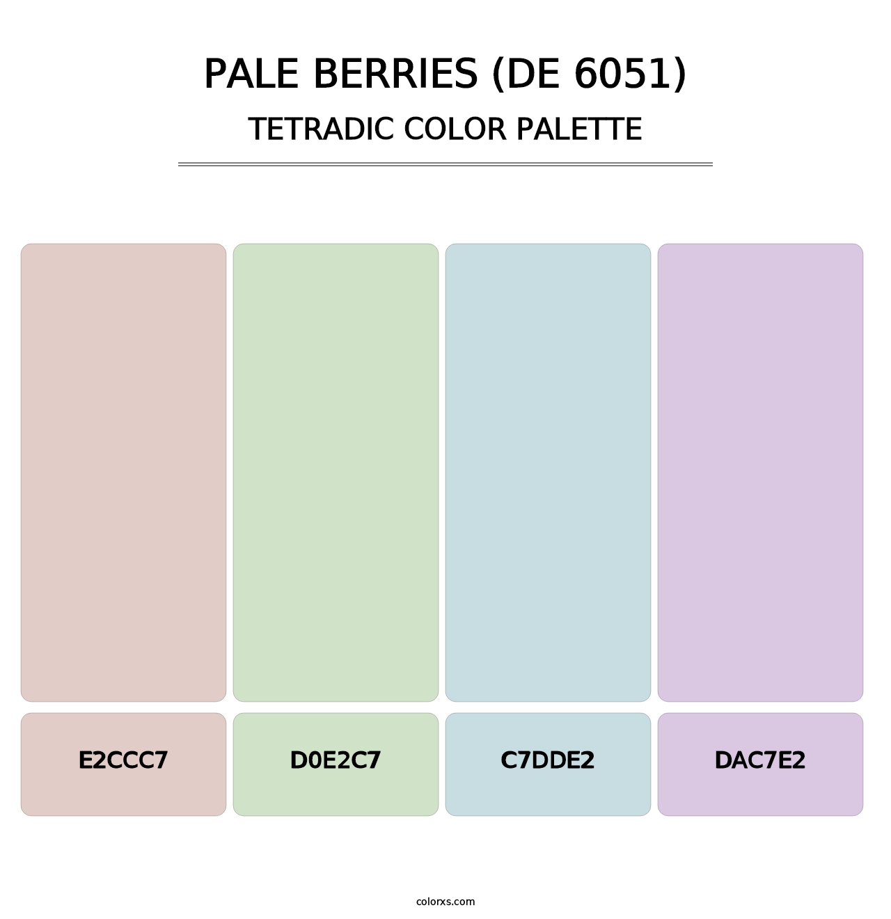 Pale Berries (DE 6051) - Tetradic Color Palette