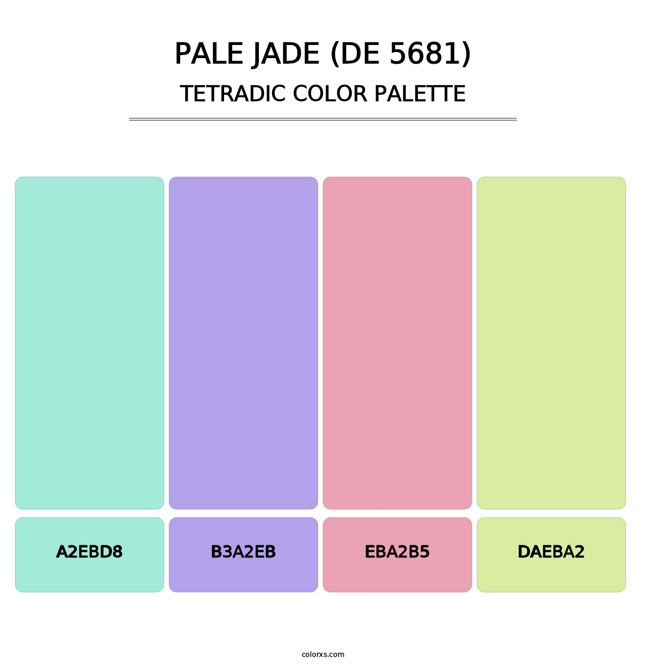 Pale Jade (DE 5681) - Tetradic Color Palette