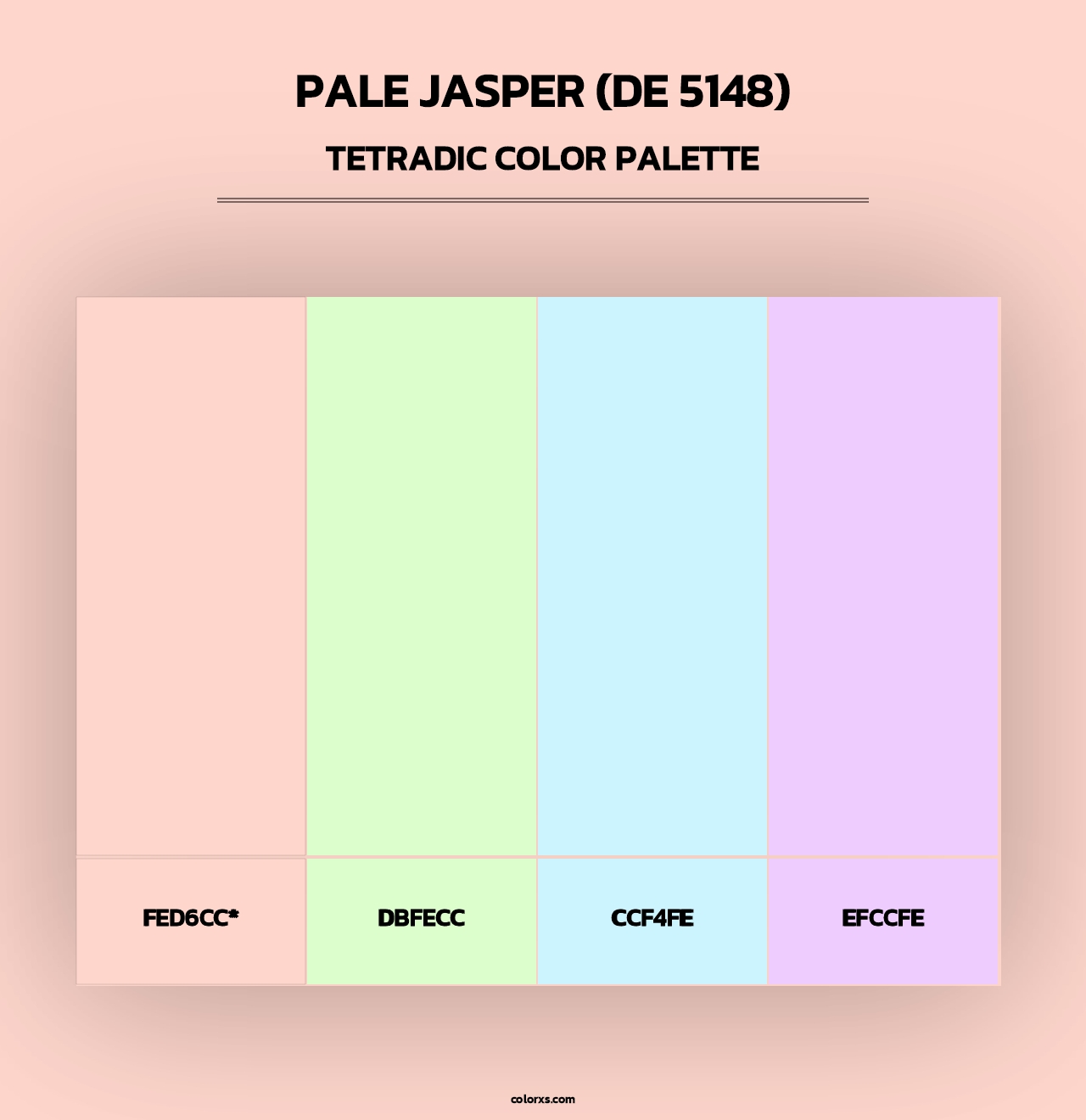 Pale Jasper (DE 5148) - Tetradic Color Palette