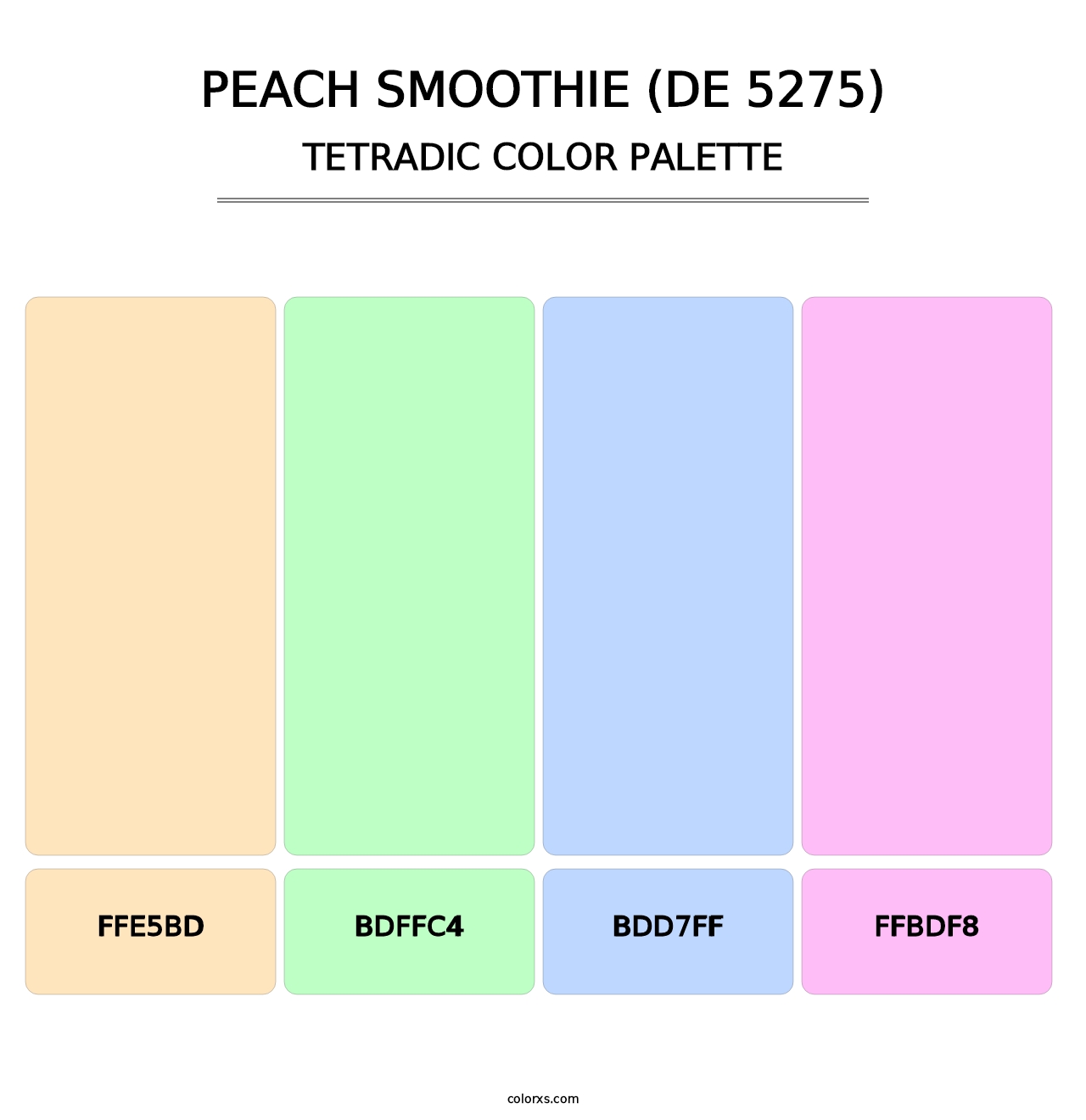 Peach Smoothie (DE 5275) - Tetradic Color Palette
