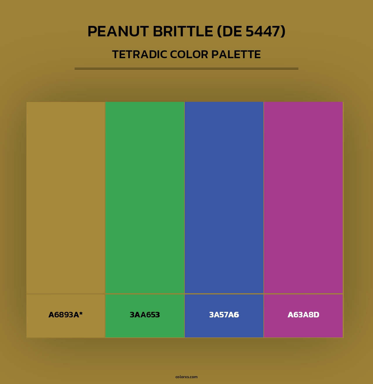 Peanut Brittle (DE 5447) - Tetradic Color Palette