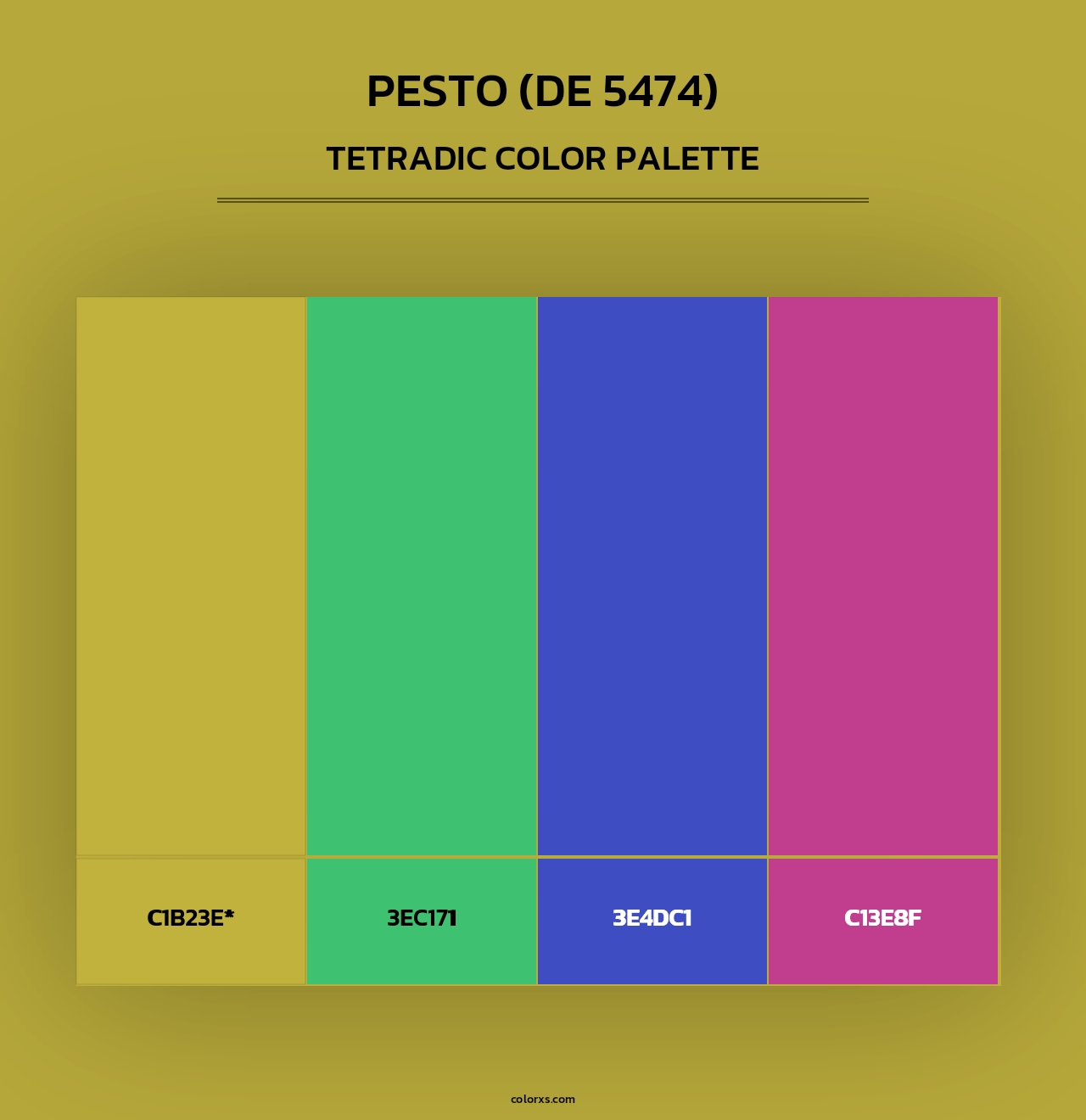 Pesto (DE 5474) - Tetradic Color Palette