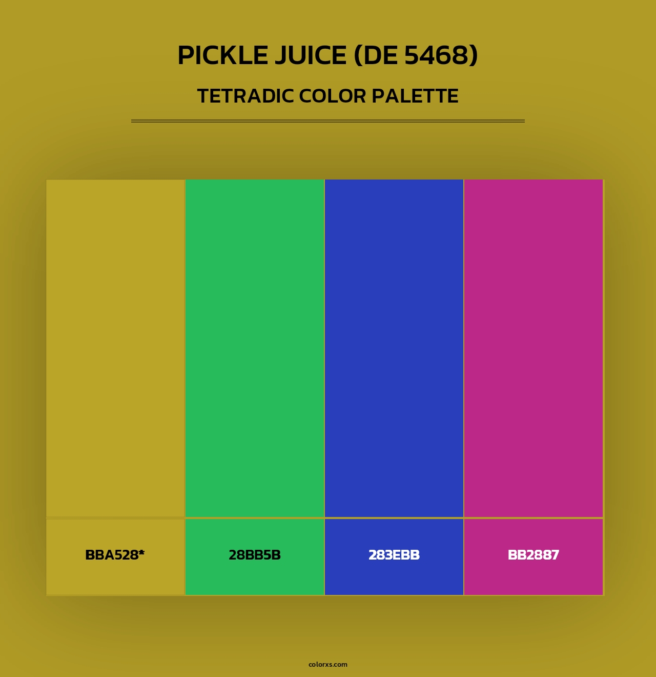Pickle Juice (DE 5468) - Tetradic Color Palette