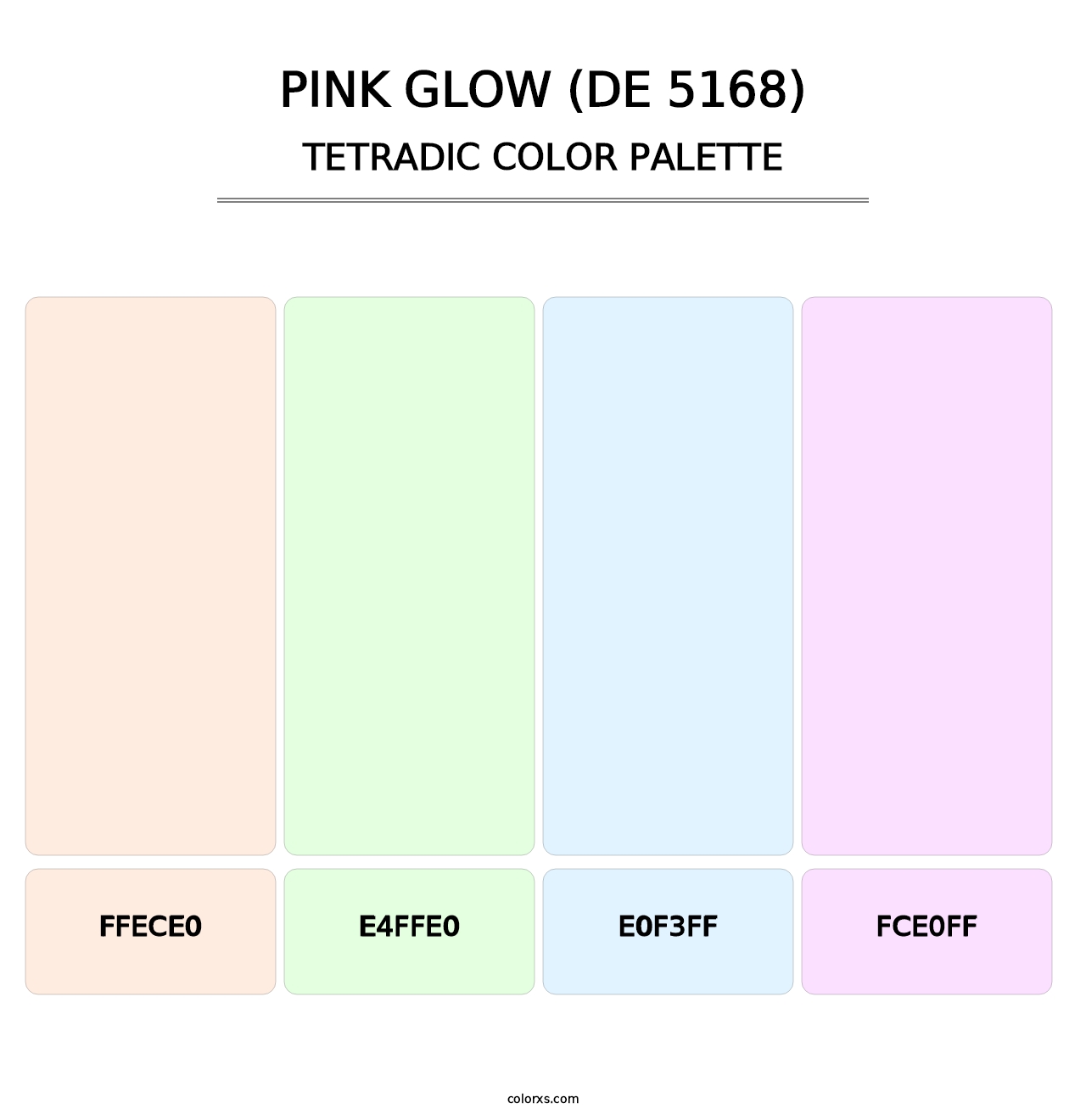 Pink Glow (DE 5168) - Tetradic Color Palette
