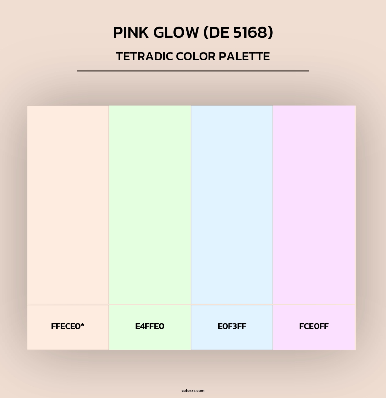 Pink Glow (DE 5168) - Tetradic Color Palette