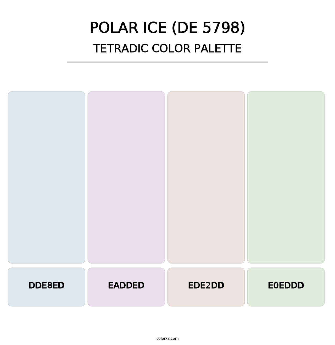 Polar Ice (DE 5798) - Tetradic Color Palette