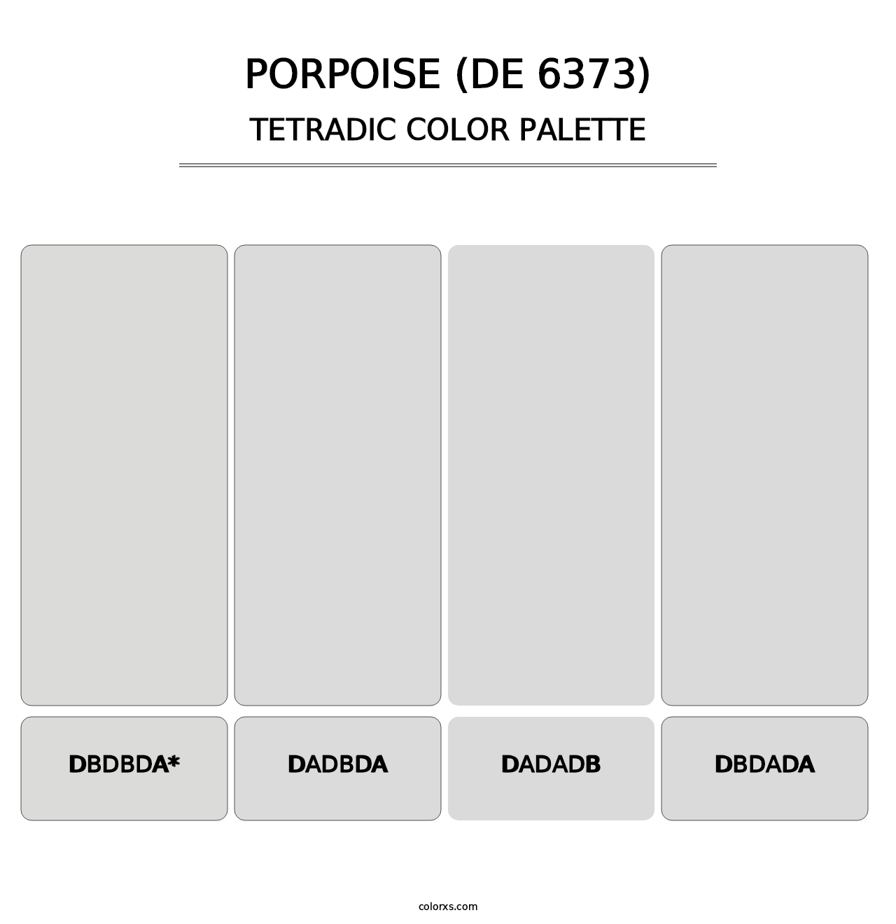 Porpoise (DE 6373) - Tetradic Color Palette