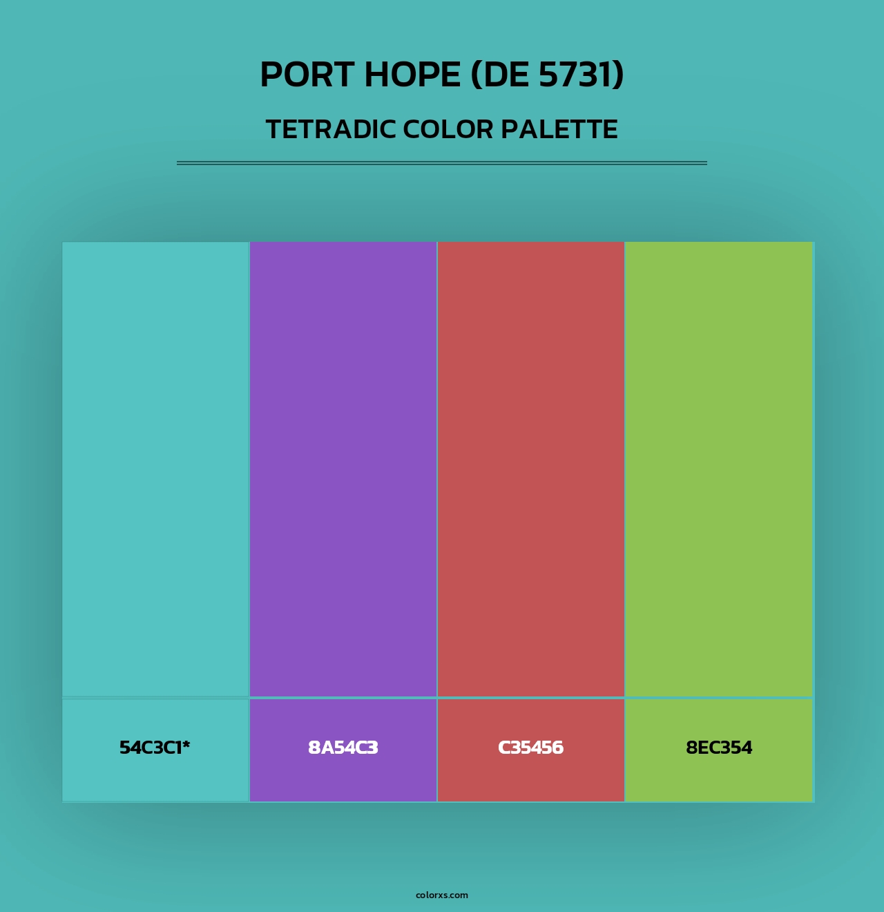 Port Hope (DE 5731) - Tetradic Color Palette