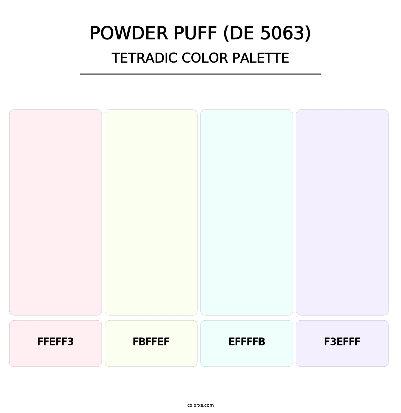 Powder Puff (DE 5063) - Tetradic Color Palette