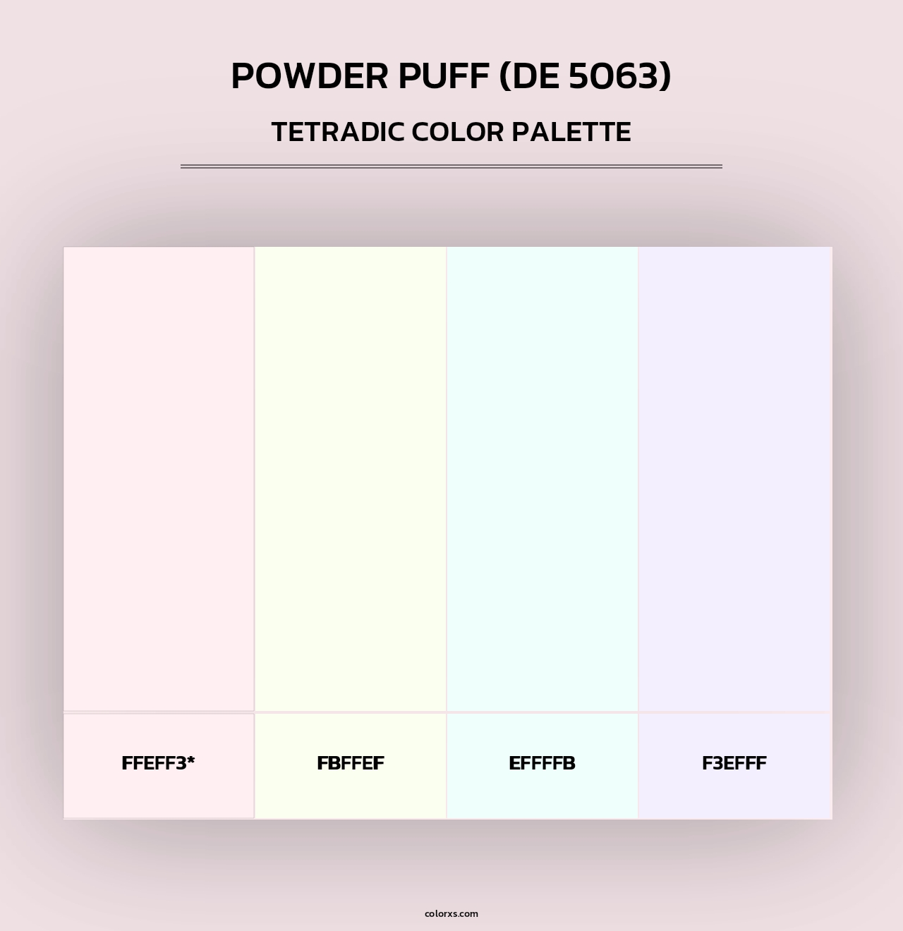 Powder Puff (DE 5063) - Tetradic Color Palette