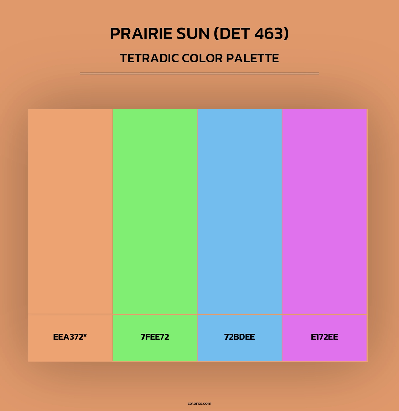 Prairie Sun (DET 463) - Tetradic Color Palette