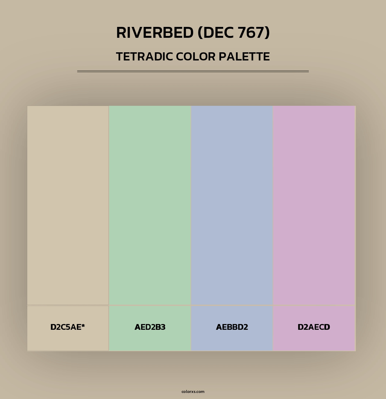 Riverbed (DEC 767) - Tetradic Color Palette