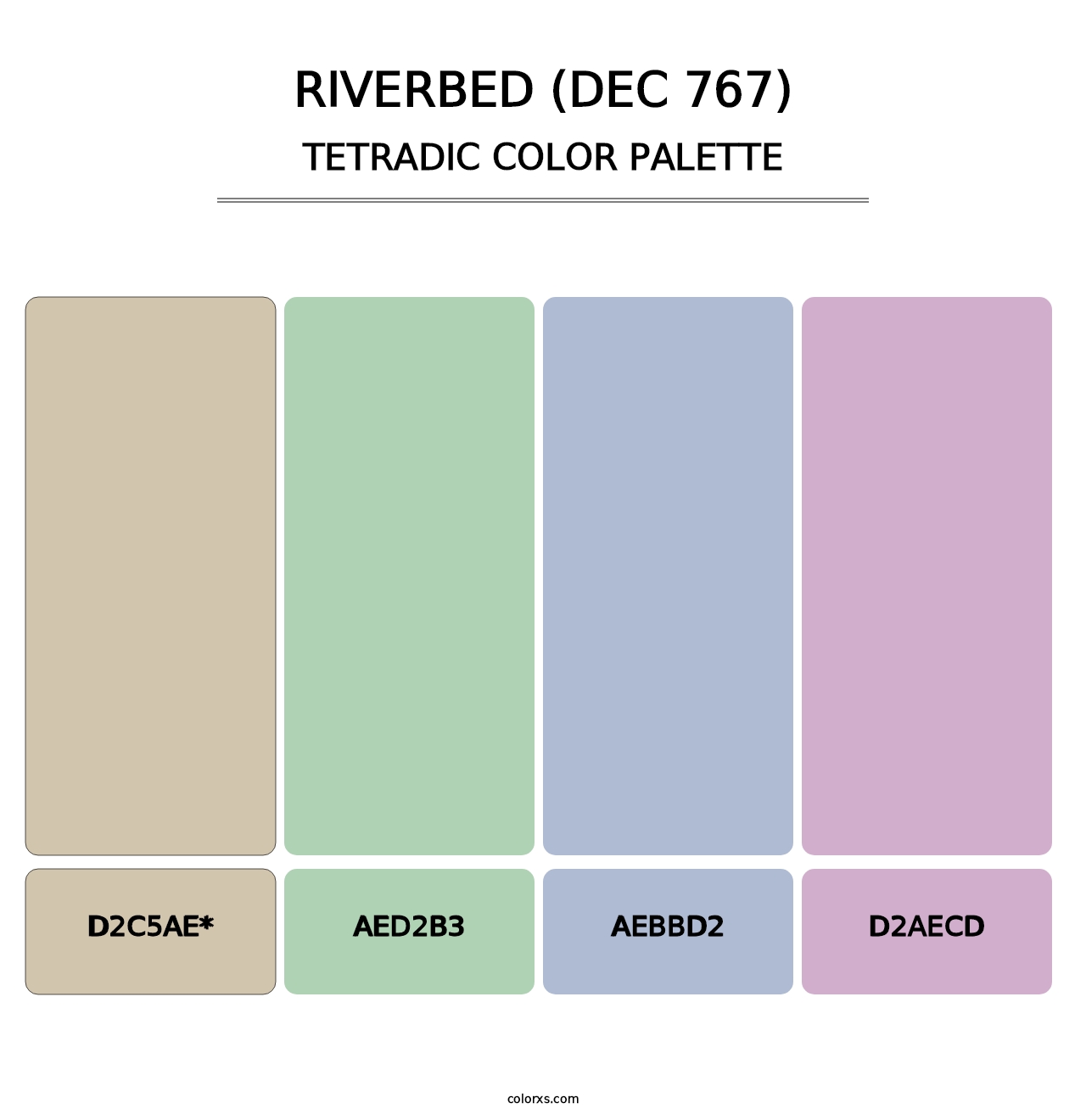 Riverbed (DEC 767) - Tetradic Color Palette