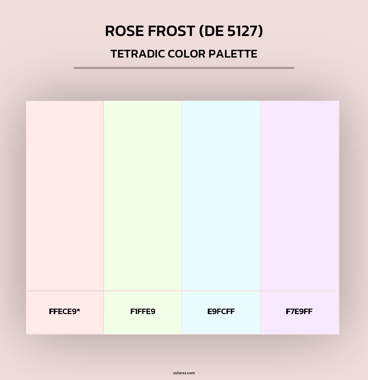 Rose Frost (DE 5127) - Tetradic Color Palette