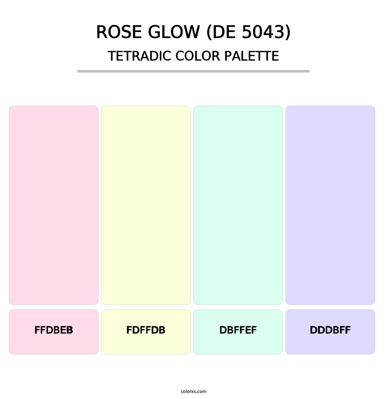 Rose Glow (DE 5043) - Tetradic Color Palette