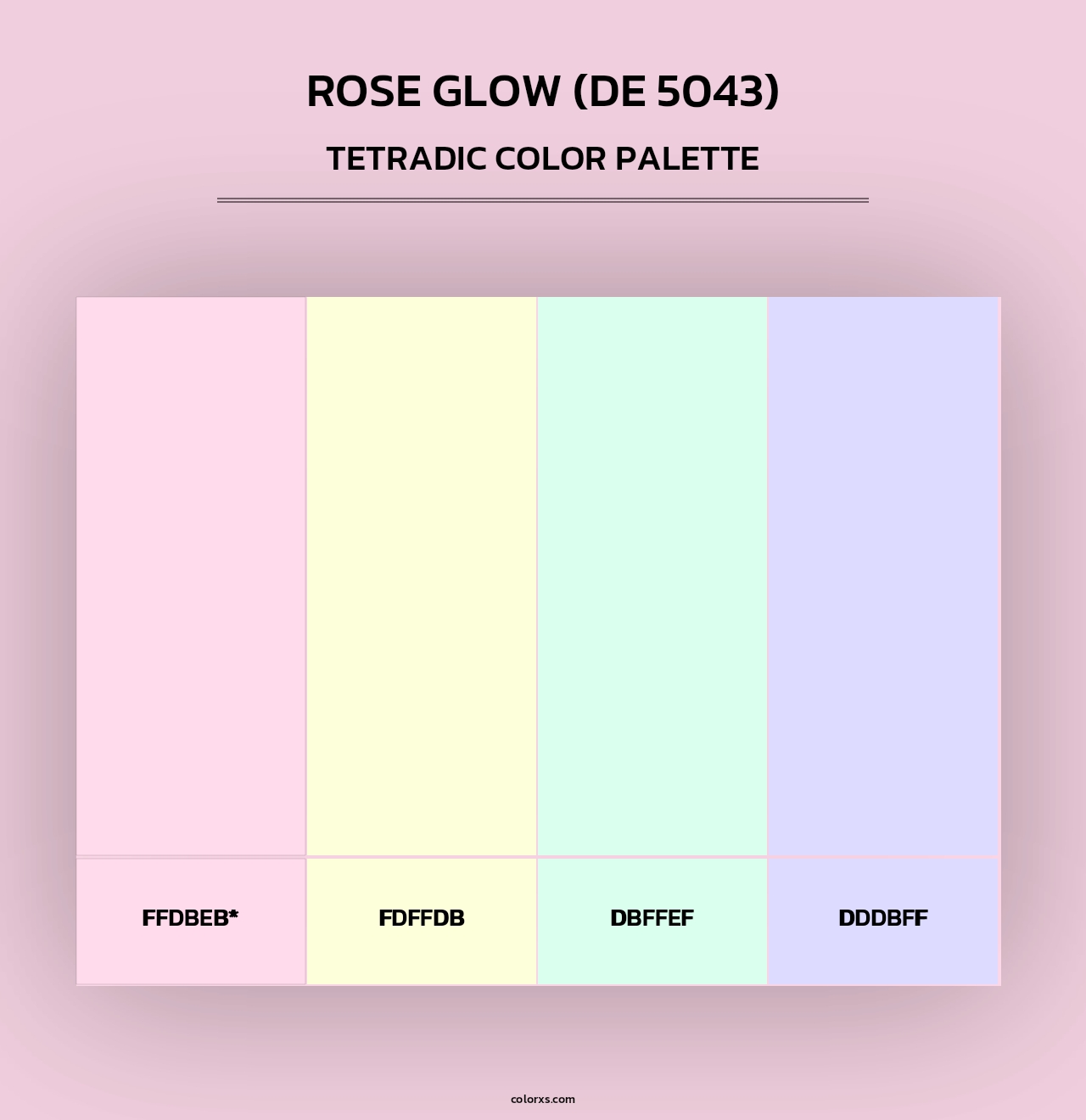Rose Glow (DE 5043) - Tetradic Color Palette
