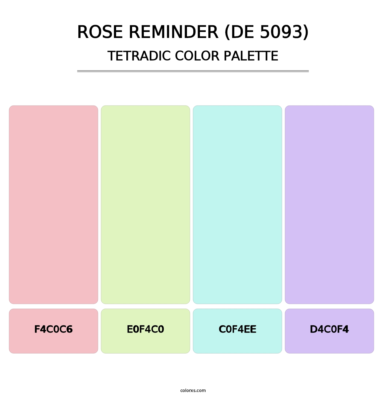 Rose Reminder (DE 5093) - Tetradic Color Palette