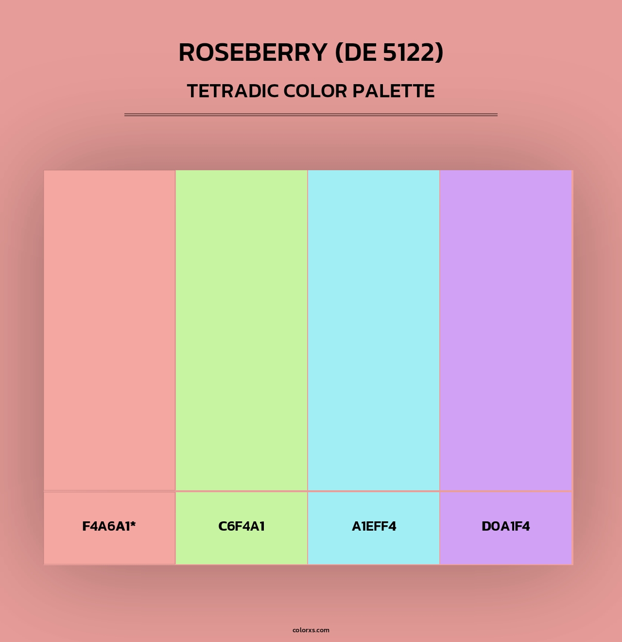 Roseberry (DE 5122) - Tetradic Color Palette