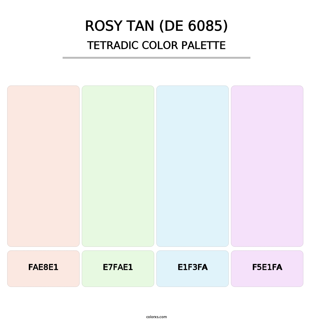 Rosy Tan (DE 6085) - Tetradic Color Palette