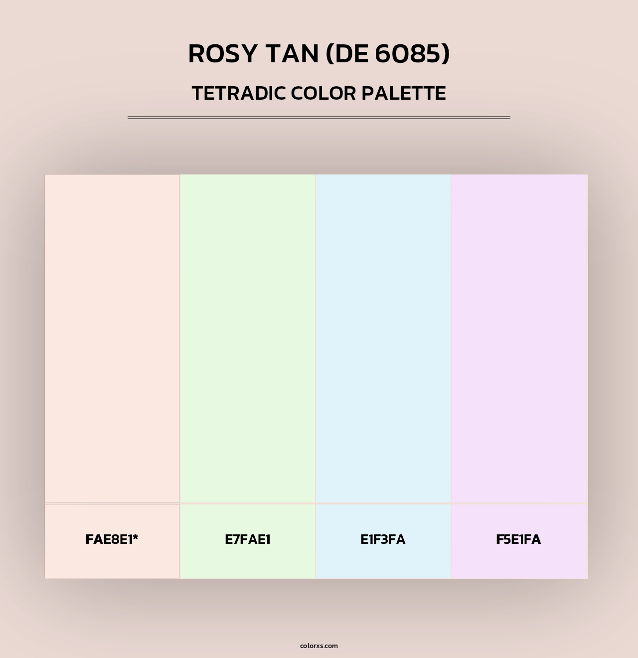 Rosy Tan (DE 6085) - Tetradic Color Palette